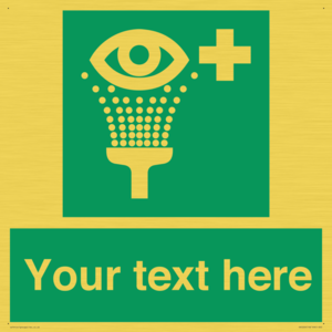 Custom Eye Wash Station Sign